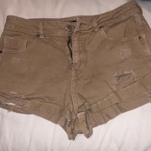 Kendall + Kylie distressed shorts